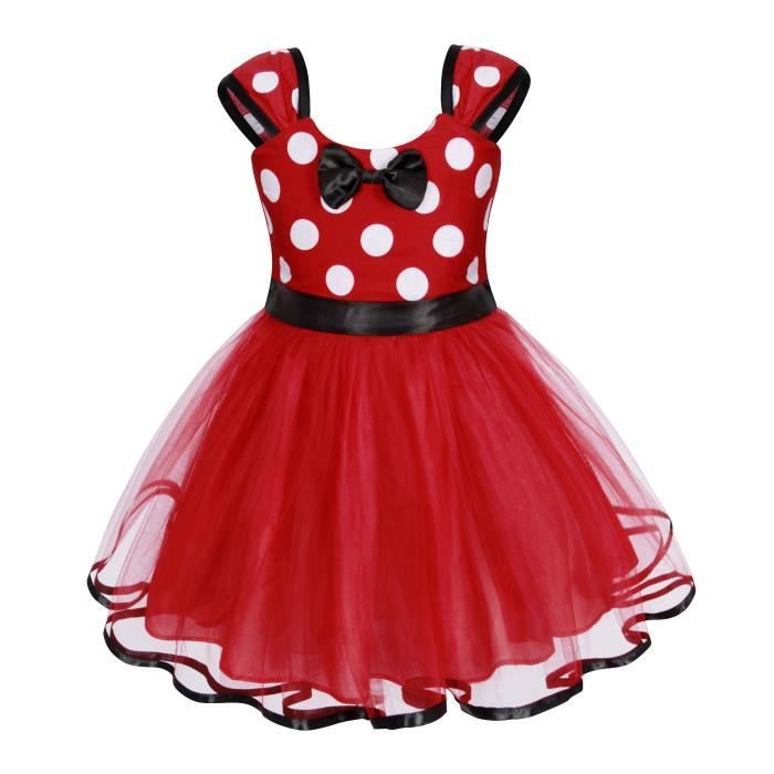 Robe Princesse Fille En Velours à Paillettes - Manches Longues, Noeud Papillon - Idéale Noël & Occasions - 7