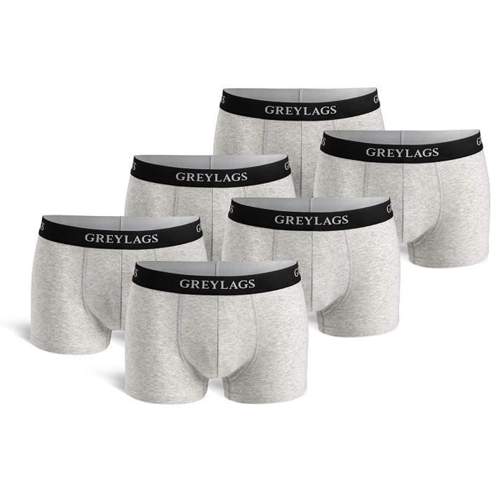 Kemes Lot De 6 Boxers Homme Coton 95% + 5% Élasthanne – Respirants Et Confortables