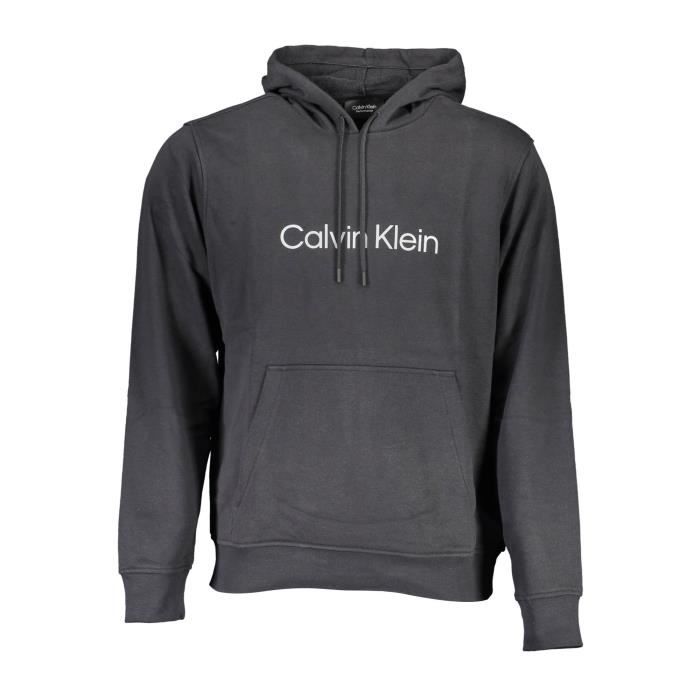 CALVIN KLEIN Pull molleton Homme Noir Textile SF16749