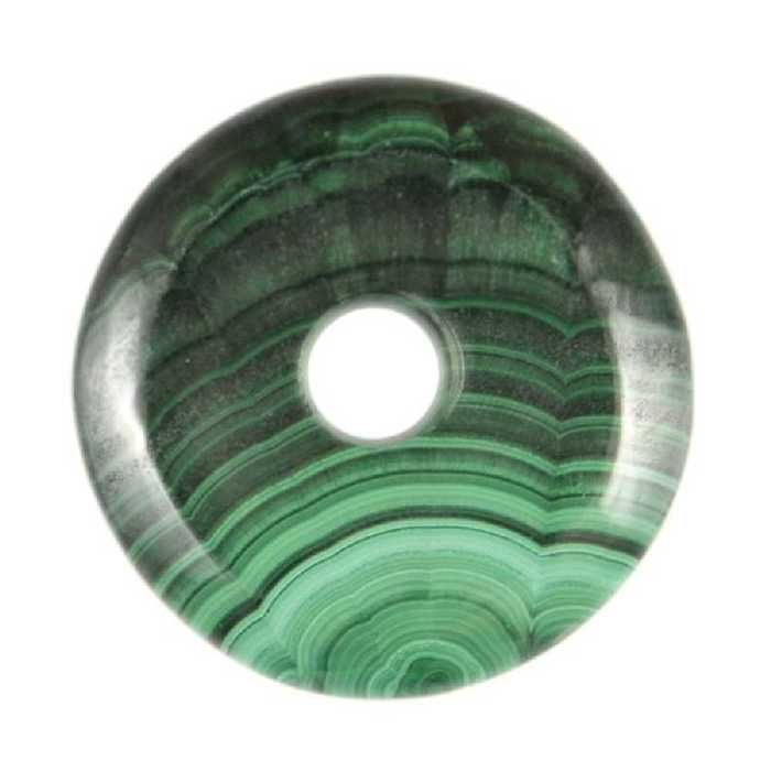 Pendentif Nacre Gris Chinois Forme Donut Pi - Diamètre 3 Cm - Naturosphère - Neuf