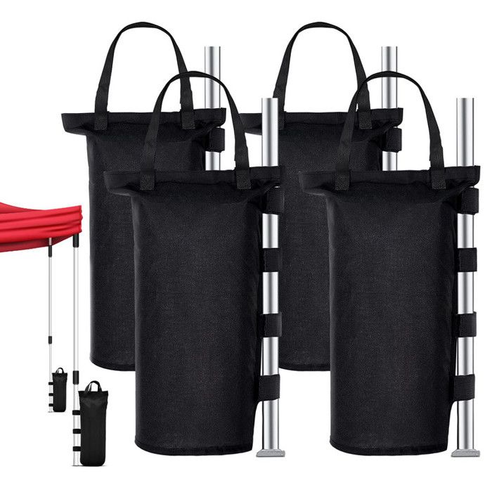 Sac De Lestage Pour Rideaux Extérieurs - Lot De 6 Avec Mousquetons, Clips Et Cordes élastiques