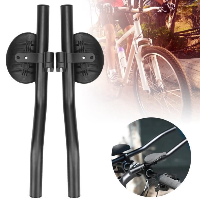 Reste De Guidon De Vélo En Alliage D’aluminium – Barre De Repos Aérodynamique Noire Pour VTT