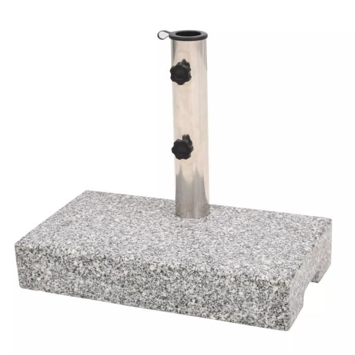 Socle de Parasol Pied de parasol support parasolJardin Terrasse de Jardin Terrasse Imperméable Granite rectangulaire 25 kg