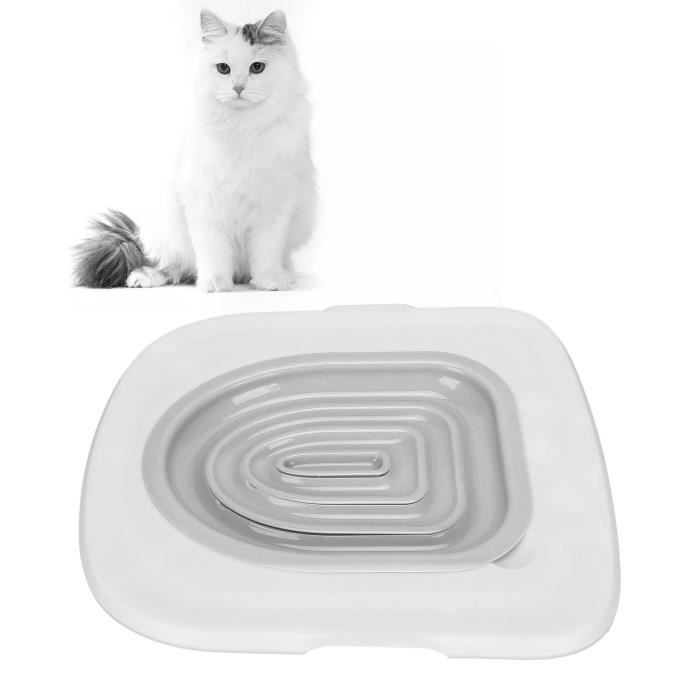 Meilleurs prix pour Pwshymi Entraneur de toilette pour chat Kit d'entranement aux animalerie promenade Plateau Blanc, 1 Support Intérieur Gris
