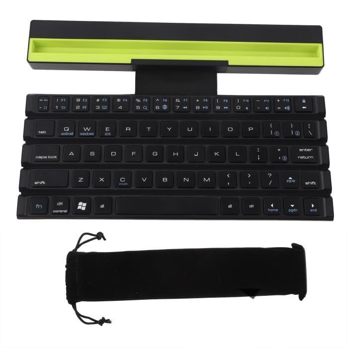 CES Clavier Pliable Sans Fil À 64 Touches Clavier Pliable Bluetooth À Touches Rondes Avec Pavé