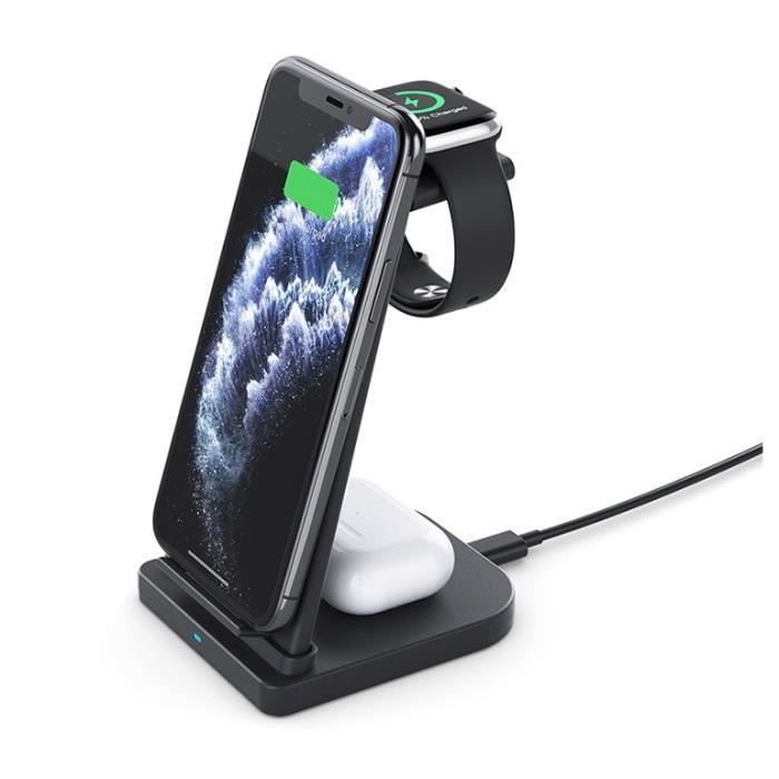 en Station de Charge Sans Fil Support Qi Chargeur Induction