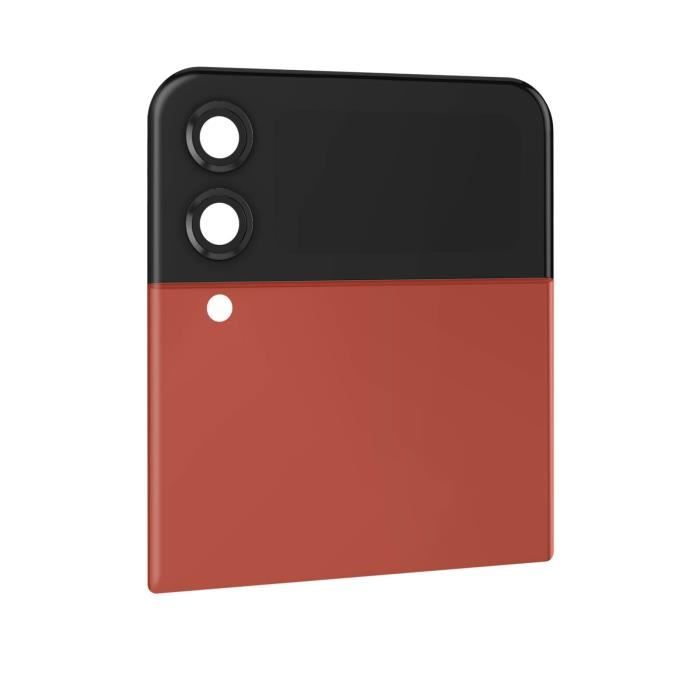 Cache Batterie Supérieur - SAMSUNG - Z Flip 4 - Rouge - Écran Externe - Installation Simplifiée