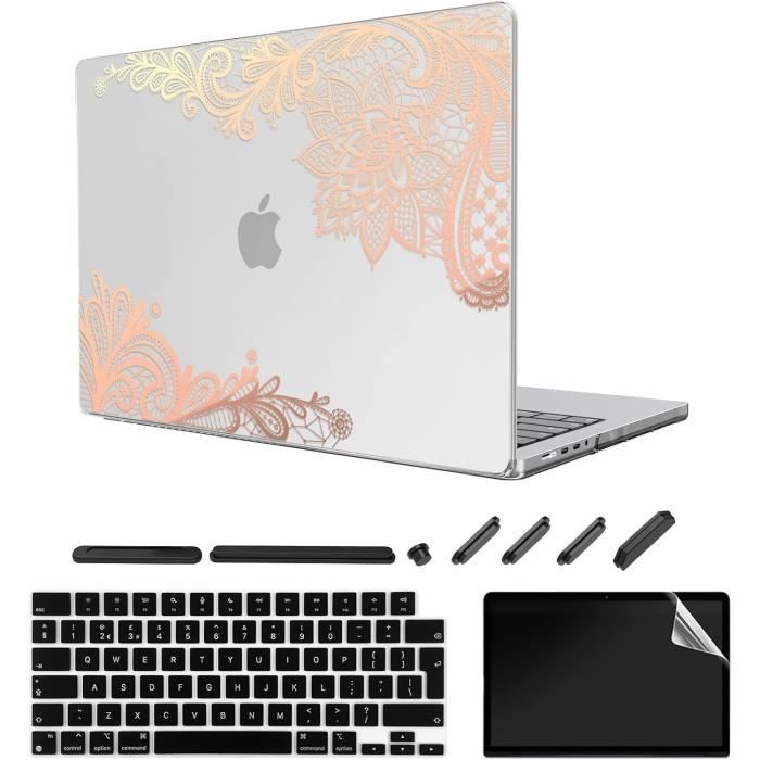 Coque Transparente Pour MacBook Pro 14 Pouces – Compatible M4/M3/M2/M1 (2021-2025)