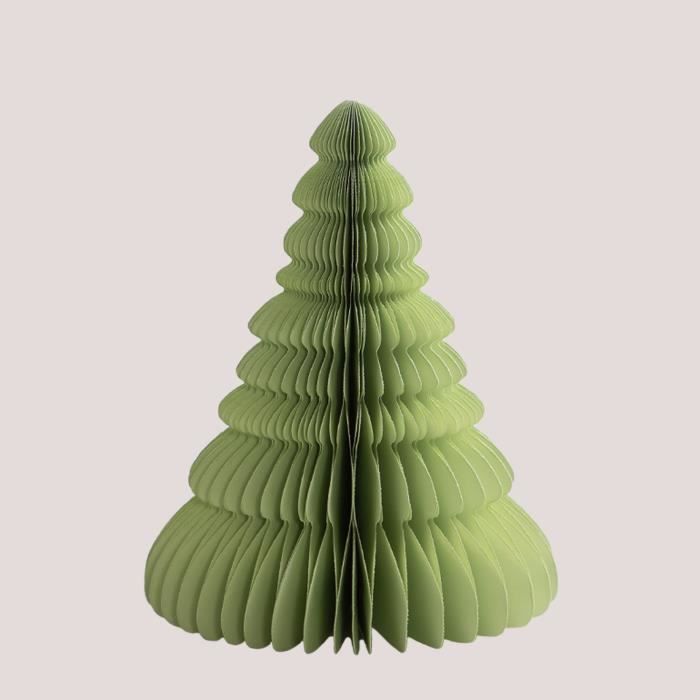 3 Sapins de Noël en Bois Vert Sauge