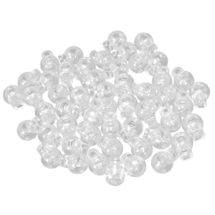 Lot De 100 Porte-pièces En Plastique Transparent De 28 Mm De