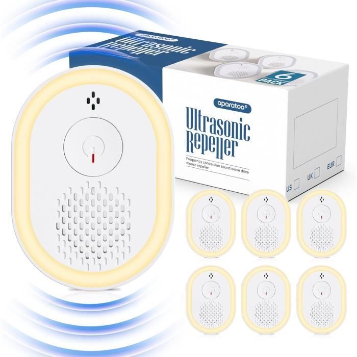 Répulsif à Souris Et Rats – Ultrasons, Intérieur/extérieur, 8 Sachets, Safe Pour Famille Et Animaux