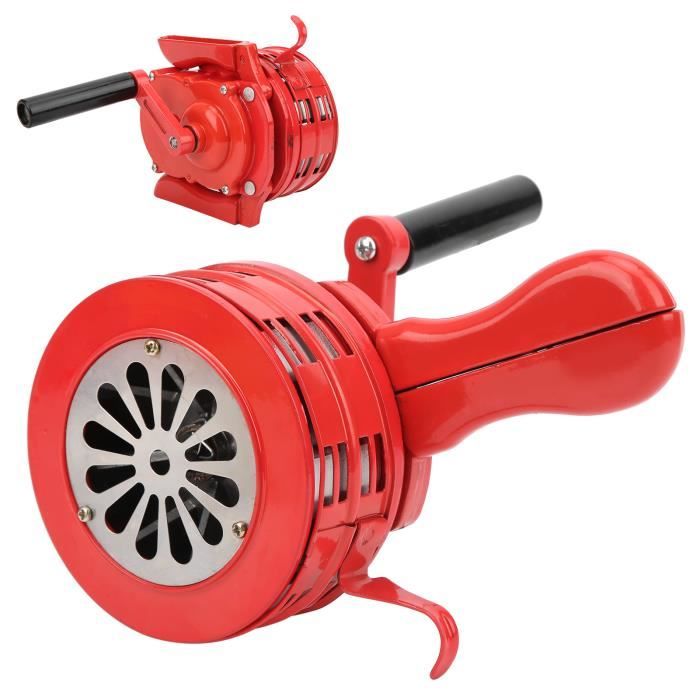 Sirène à Manivelle Rouge 120 DB – Alarme Manuelle Pour Usines, écoles Et Chantiers