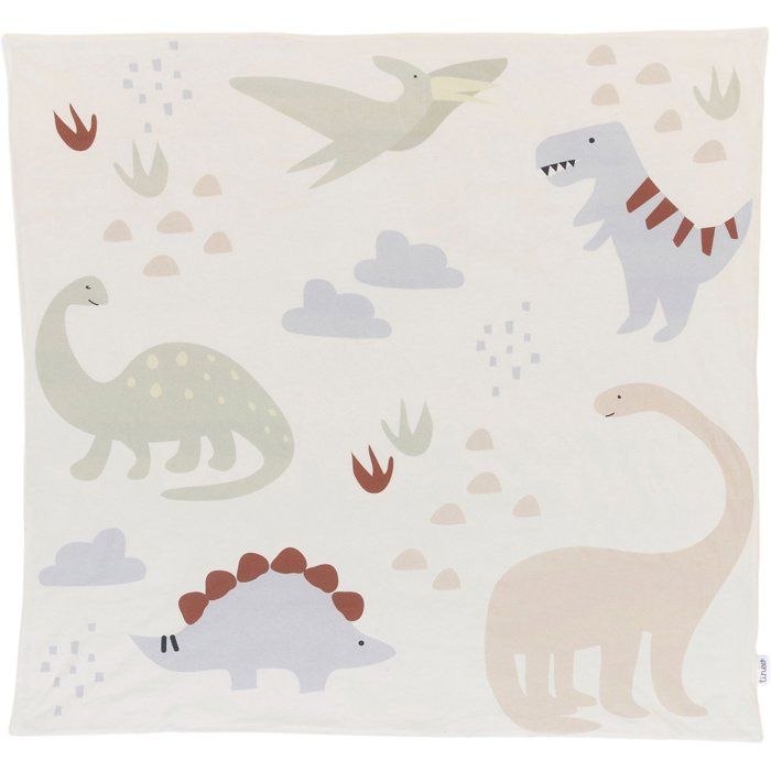 Tapis de jeu nomade - TINEO - 100 x 100 cm - Dinosaures