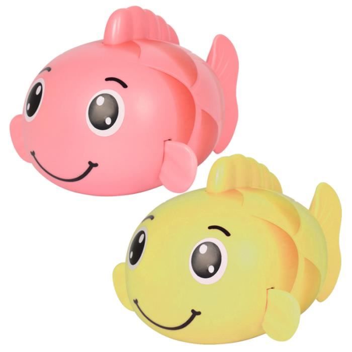 2 Pieces Adorable Poisson Bebe Jouets De Bain Drole En Plastique Bouee Brassard Flotteur Gonflable De Securite Enfant Cdiscount Jeux Jouets