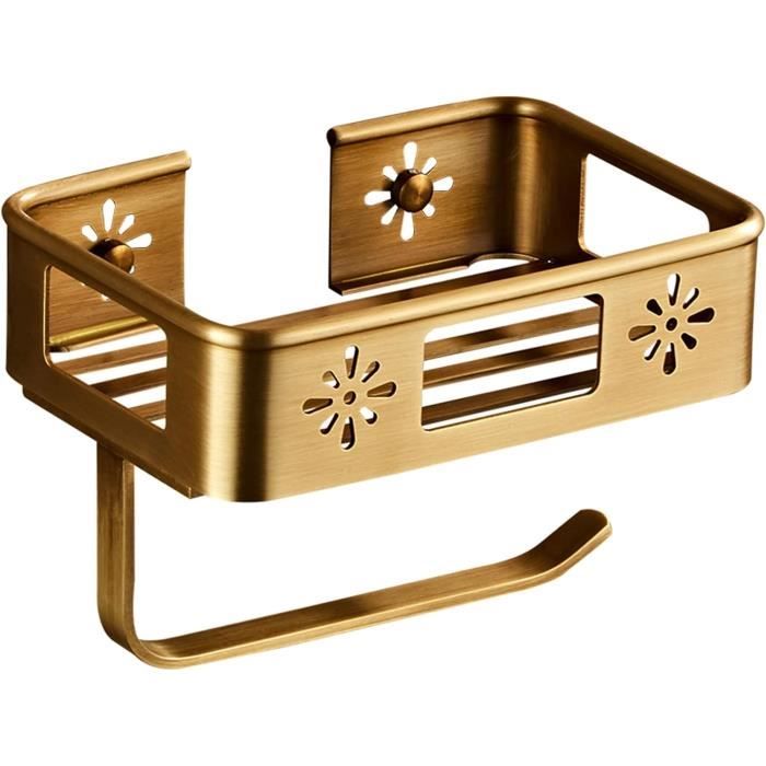 Pavlleen Boîte Rangement Papier Toilette Avec Couvercle - Panier Salle De Bain Noir Pour 12 Rouleaux
