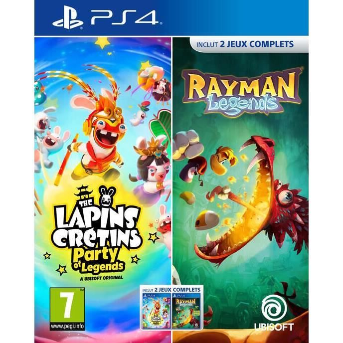 UBISOFT Lapins Crétins + Rayman Legends PS4 - vue 4