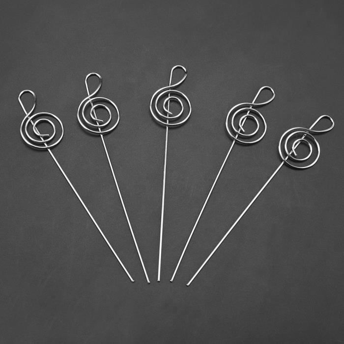 50 Clips Supports Photo Mémo Carte – Formes Rondes/Cœurs/Étoiles – Argent Métal – Bricolage Deco Bureau Maison