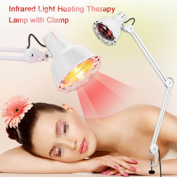 Lampe Infrarouge 275W - Rotation 360°, Chauffante, Pour Thérapie Par La Chaleur, Amélioration Circulation