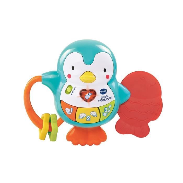 VTech - Mon Hochet P'tites Clés Magiques, Hochet Bébé Porte-Clefs  Interactif, Éveil Musical, Jouet de Dentition, Cadeau de Naissance Bébé Dès 3  Mois - VTech