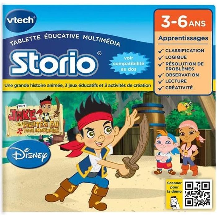 VTECH - Jeu Éducatif Storio - Jake & Les Pirates