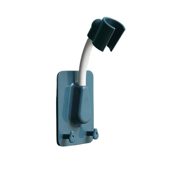 Support De Douche Réglable Avec 2 Crochets, Support De Pomme De Douche Universel Pour Tringle De Douche De 18 A 25 Mm Support De Douche A Main En Abs Chrome Facile A Installer 80332035