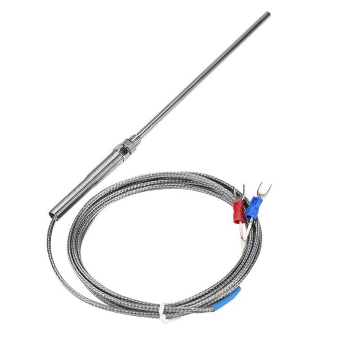 Thermocouple Type K Avec Filetage M6 BSW - Sonde De Mesure De Température, Câble De 1 à 5 Mètres, Haute Précision - 12