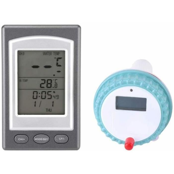 Thermomètre Flottant Pour Piscine - Mesure Précise Fahrenheit/Celsius - Résistant Avec Corde