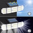 Lampe d'extérieur solaire à double induction KENLUMO - 5 têtes rotatives 300LED 7500K IP65-1