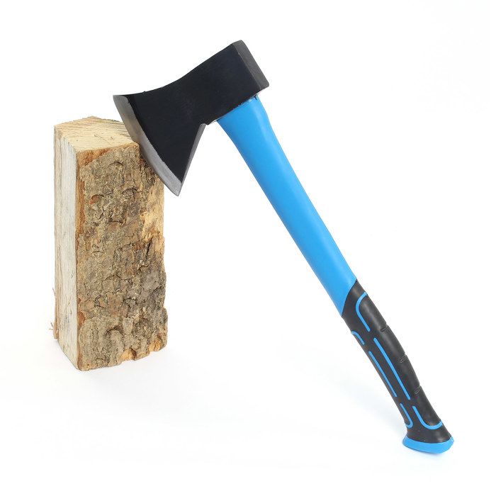 Hache à fendre XPOtool Manche en Fibre de verre 450mm Lame en acier carbone Garantie 2 ans