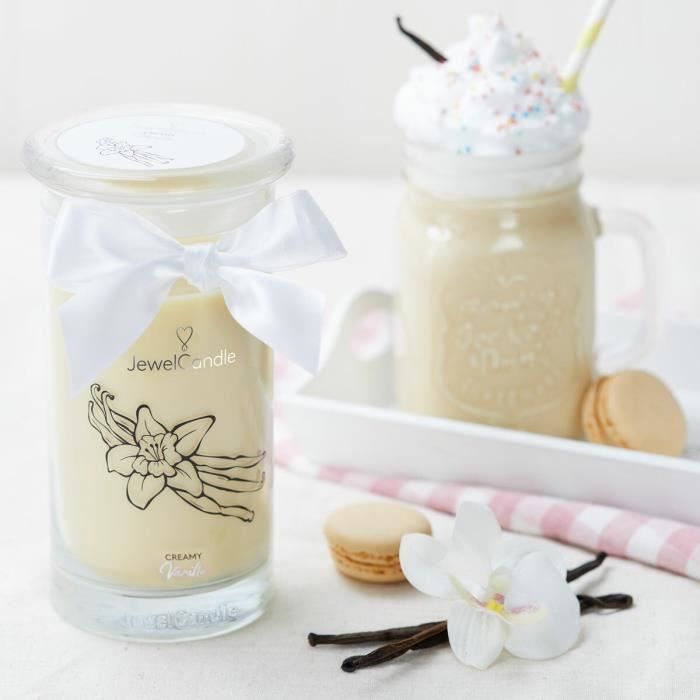 Jewel Candle - Creamy Vanilla Collier Bougie Bijou Argent 925 - Bougie