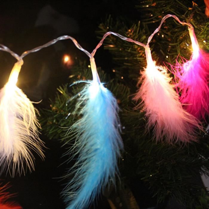 Guirlande lumineuse plumes 20 LED