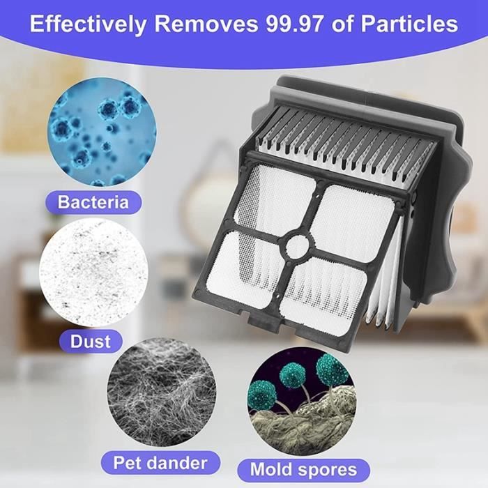 Brosse Rouleau De Rechange Pour Aspirateur X-Clean 10 (humide Et Sec) - 1/2 Brosse, Couleur Noire