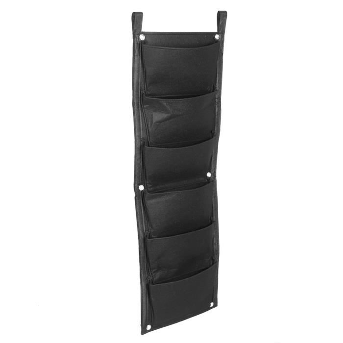 Sac Mural à Plantes En Feutre 36 Poches – Jardin Vertical Balcon Terrasse – Jardinière Suspendue Intérieur Extérieur (Noir)