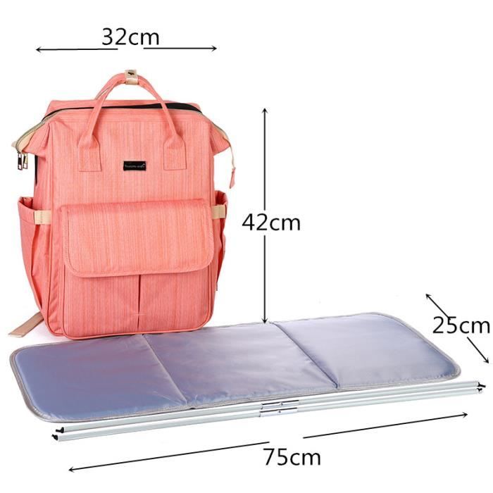 Sac Dos Langer avec Matelas Langer pour B b Multifonction Imperm able Sac Langer pour b b Lit de b b pliable de voyage