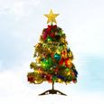 1 ensemble de luxe durable allumé 50cm arbre de Noël artificiel LED lumières multicolores pour la  SAPIN DE NOEL - ARBRE DE NOEL-2