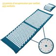 Tapis et coussin d'acupression 130 x 50 cm + sac de transport - Bleu - Vivezen-2