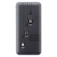 Powerbank compact / Batterie nomade - USB-A/C 10 000 mAh - Smartphone/Tablette - Noir - Zenitech-2
