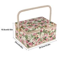 Rangement Fournitures Panier à Couture Korbond Extra Large - Motif