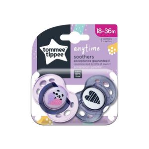 Tommee Tippee Succhietti Notturni Glow In The Dark – Confezione Da 2 – 0-6 Mesi (Notte E Sonno) - 6