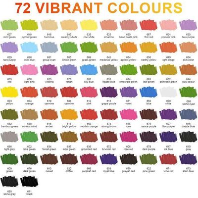 Feutres Non Toxiques Séchage Rapide Pierre Bois Verre Dictien 24 Couleurs Feutres Acrylique Coloriage Adulte - Double Pointe Séchage Rapide