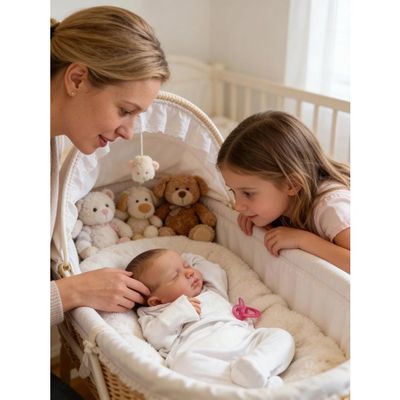 RUNGQIANY Poupée BéBé Réaliste, 55cm Bebe Reborn Fille Realiste Poupée Souple En Silicone Et Vinyle Poupée Reborn Jouets Pour GarçOns Et Filles Poupee Reborn Fille Avec Accessoires(Yeux fermés