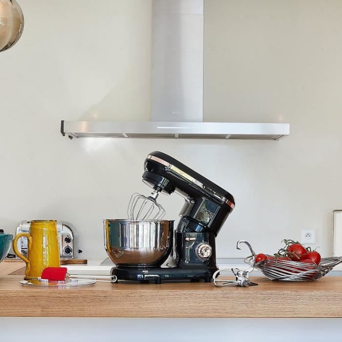 Robot Pâtissier Multifonctions Kitchen Move BAT-1519 - 1500W, 5.5L - Noir - Neuf
