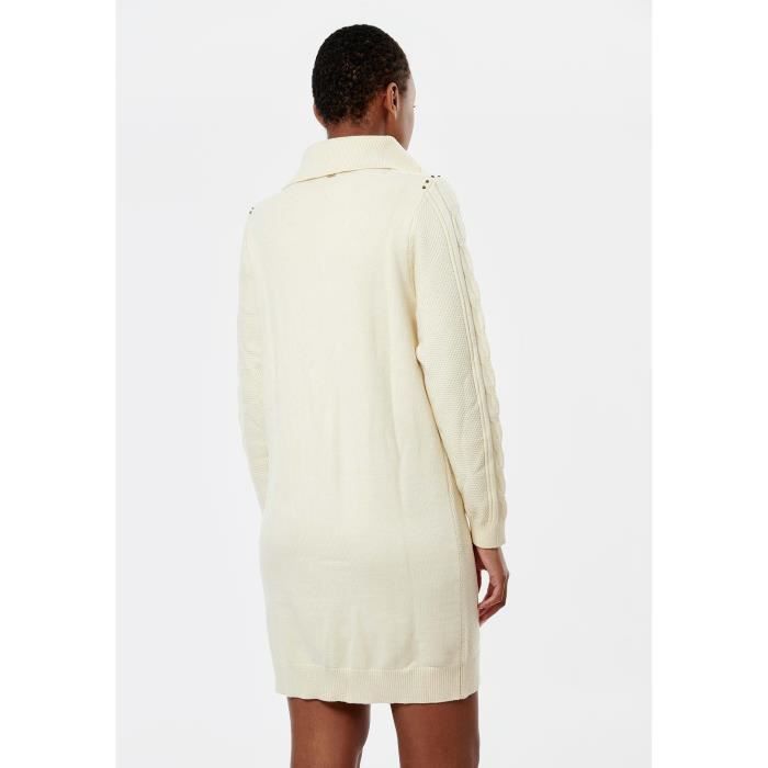 Robe pull ecru femme best sale