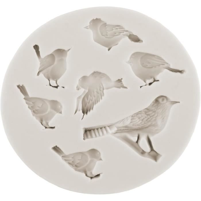 Moule Silicone Oiseau Floral FPC - Pour Pâte à Sucre Et Décoration - Neuf