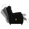 426Antique•)Fauteuil de massage Fauteuil Electrique|Fauteuil de soins|Relaxation de Salon inclinable Noir Similicuir,72 x 98 x 98 cm-3