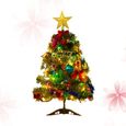 1 ensemble de luxe durable allumé 50cm arbre de Noël artificiel LED lumières multicolores pour la  SAPIN DE NOEL - ARBRE DE NOEL-3