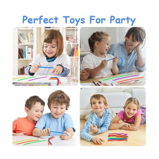 24 pièces jouets Fidget à cordes extensibles, jouets sensoriels