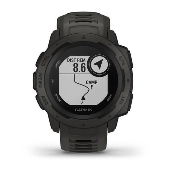 Montre GPS robuste Garmin Instinct Graphite Gray Etanche