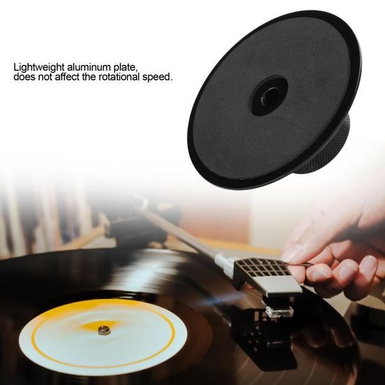 LP120B LP vinyle platines vinyle stabilisateur de disque en métal stabilisateur de poids d/'enregistrement HiFi plaque tournante disque pince en alliage d/'aluminium Argent