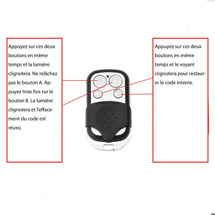 Télécommande Duplicateur Sans Fil Télécommande Por... – Grandado